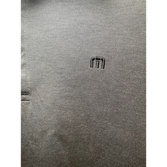 Travis Mathew The Zinna Polo Men Medium Grey Golf Shirt Polo Subtle Texture - Picture 6 of 8